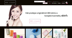 Desktop Screenshot of bb-cream.cz